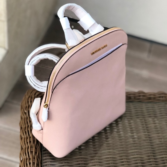 NWT Michael Kors large Emmy leather backpack pink - Picture 2 of 7